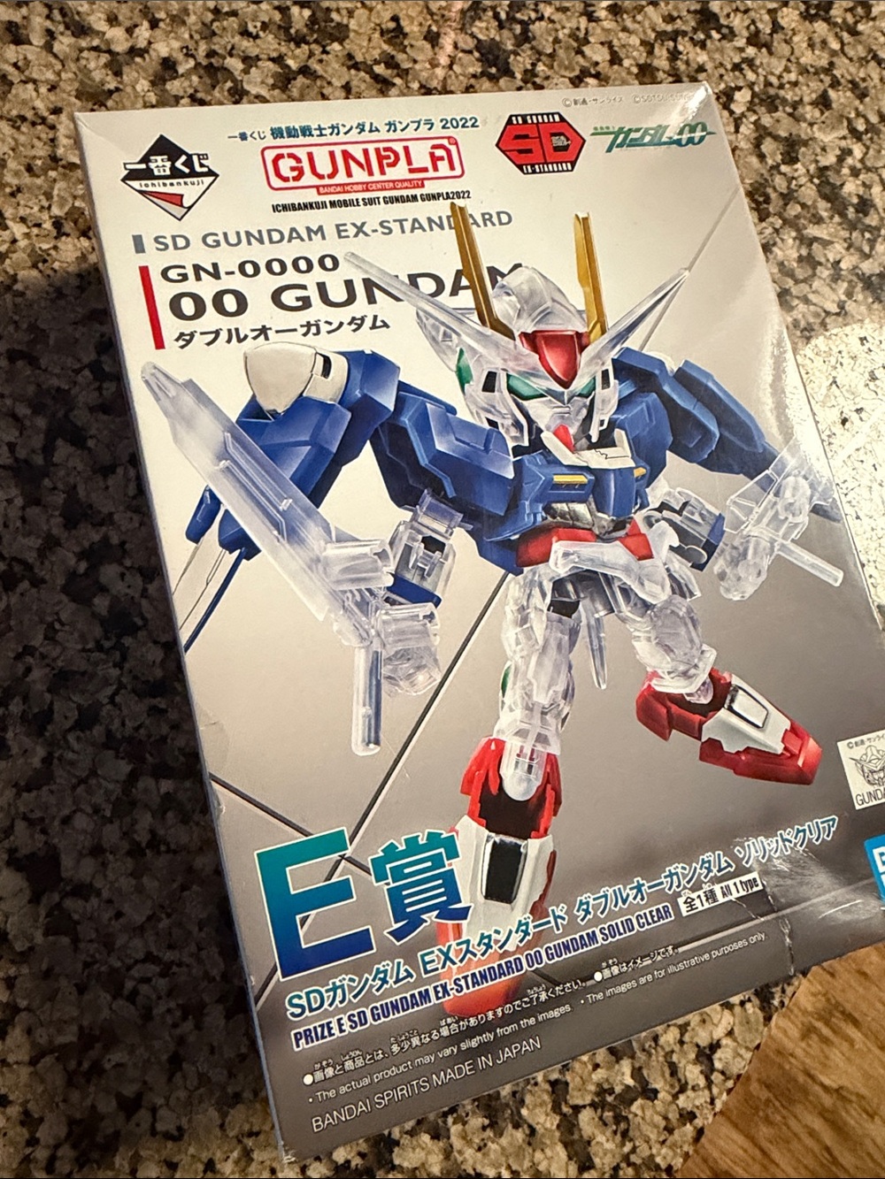 SD Gundam EX-Standard GN-0000 00 Gundam - Clear & Blue Figure